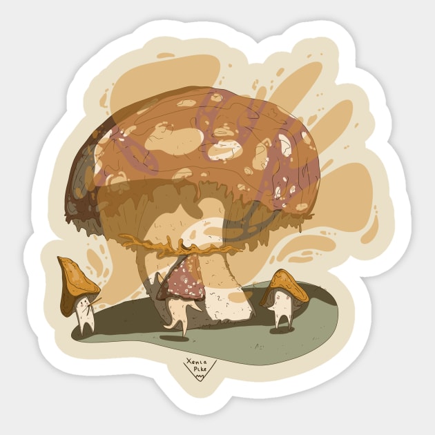 Mushroom party Sticker by Xenia_Pike